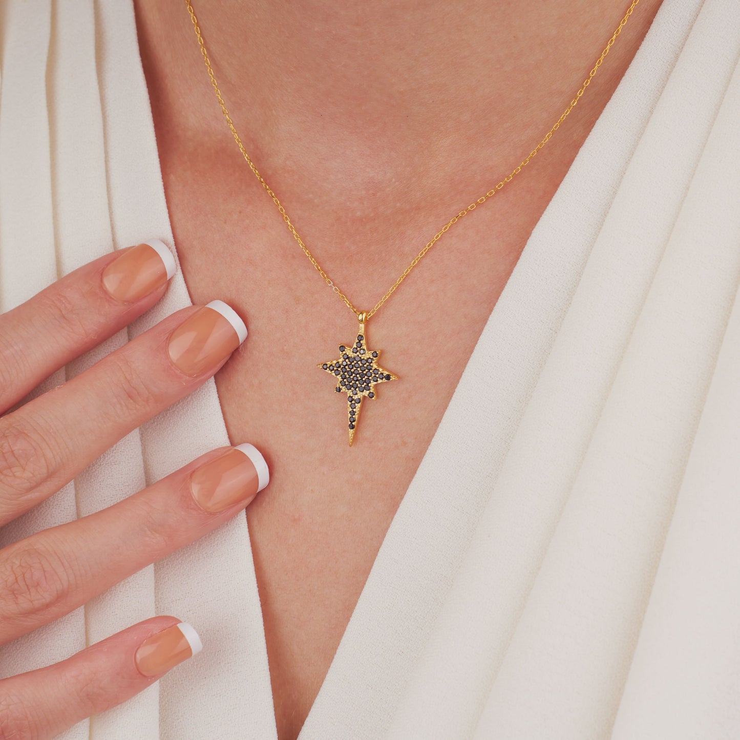 Gold North Star Necklace