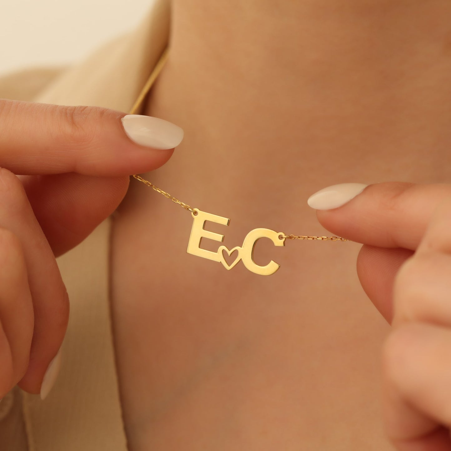 Personalized Two Inıtıals Necklace
